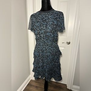 Madewell Sheer Animal Print Dress